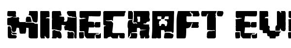 Minecraft Evenings font preview